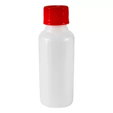 Botellas Plásticas 125ml (100 Unidades) Tapa Af Color Rojo