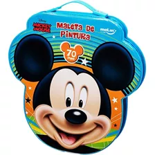 Estojo Maleta De Pintura Infantil 70 Itens Mickey Mouse - Mo