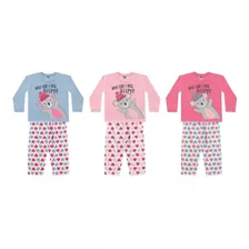 Pijama Bebê Infantil Blusa/calça Menino Menina 100% Algodão