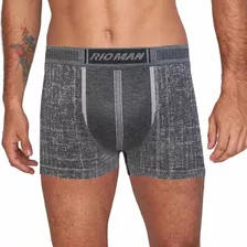 Cueca Masculina Delrio Boxer Kit Com 2 Peças Cinza - Bx5431