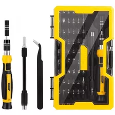 Set Kit Destornilladores Precision Delitools 65 En 1 Puntas