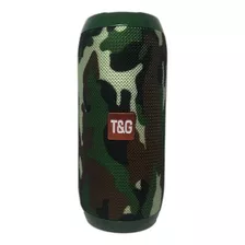 Parlante T&g Audio Tg-117 Portátil Con Bluetooth Waterproof Army Green 