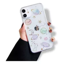 Funda Galaxia Brillo Para iPhone 13 Series + Cristal 9h