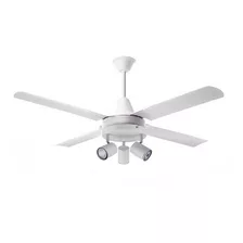 Ventilador De Techo Blanco Garantía + Aplique 3 Luces Tg