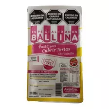 Pasta Ballina P/ Cubrir Tortas Vainilla 500 Gr. - Envios