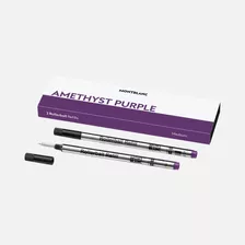 Refil Carga Montblanc Rollerball M Purple Violeta Caixa C/ 2