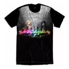 Camisa Sword Art Online Camiseta Kirito Asuna Anime 