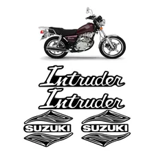 Adesivos Emblema Da Moto Suzuki Intruder 125 Cromado 2002