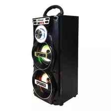 Parlante Premium Bluetooth Con Micrófono Karaoke Sbl12 Color Negro
