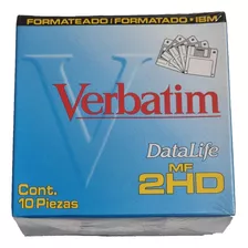 Caja 10 Disquetes Verbatim Nuevos Sellado- 1.44mb - 10 Unid