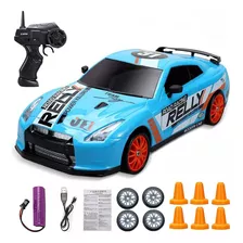 Carrinho De Controle Remoto Drift Racing Rally R/c Cor Azul