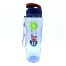 Botella De Agua 700 Ml Universidad De Chile Fanatikos Fútbol Color Azul