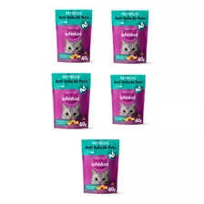 5 Uni Whiskas Temptations Anti Bola D Pelo 40gr Gatos Petisc