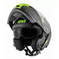 Capacete Givi X21 Shiver Preto Titanium Amarelo Fosco