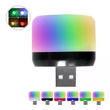 Mini Luz Led Multicolor Rgb Usb 3w Luz De Noche Notebook