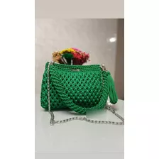 Bolsa De Crochê - Modelo Amsterdã - Verde 