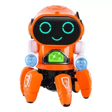 Robot De Juguete Inteligente 6 Garras Baila Luz Música