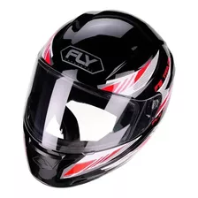 Capacete F-9 Fly Trace Vermelho/preto Street Novo