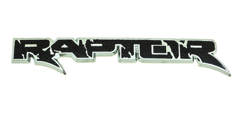 Emblema Ford Raptor Diseo Cromado Con Negro Foto 2