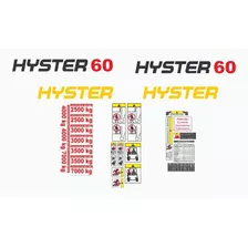 Kit Adesivo Empilhadeira Hyster 60 Completo + Etiquetas 