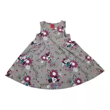 Vestido Infantil Menina Minnie Mouse Cativa Disney Cinza