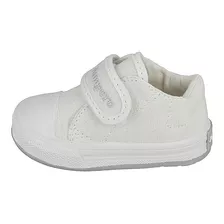 Zapatilla Bebe Abrojo Lona Blanco Pampero Infantil