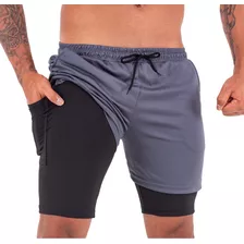 Shorts Dry Fit Corrida Segunda Pele De Compressão E Térmico 