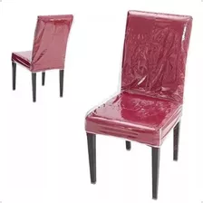 Kit 4 Capa Cristal Transparente Cadeiras Poltronas De Jantar