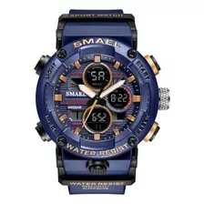 Reloj Smael 8038 Azul Apto Natacion