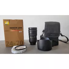 Lente Nikon 24-70mm F/2.8 Af-s Zoom Full Frame 77mm (usada)