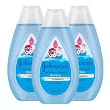 Kit Com 3 Shampoos Johnsons Baby Cheirinho Prolongado 200ml
