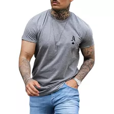 Playera De Hombre Patrón A Manga Corta Deportiva Tenis Top