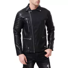 Chamarra Chaqueta Vinipiel Tipo Biker Para Hombre