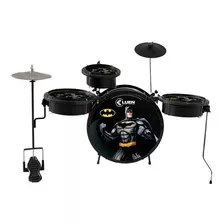 Bateria Infantil Preto Fosco Warner Batman Heroes -luen