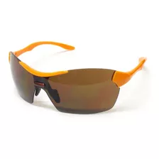 Lentes Deportivos Armazón/varillas Naranja Micas Café Wallis