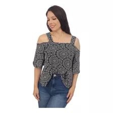 Blusa Bata De Estampada De Viscolycra Qualidade Pettenati