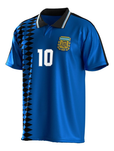 Camiseta Argentina Usa 94 Maradona Azul Retro