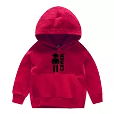 Moletom Infantil Blusa De Frio Gamer Bit Menino Quente Macio