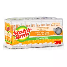 Esponja Nao Risca Laranja Scotch Brite Com 10 Unidades 3m