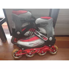 Patines De Línea, Chico Skate Roller Rojos