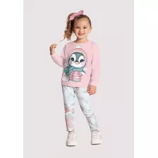 Conjunto Infantil Blusão E Calça Estampada Alakazoo 66088