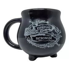 Caneca Formato Caldeirão Harry Feitiço Espresso Patronum Cor Preto Harry Potter