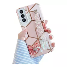 Funda Para Samsung S10 Mármol Con Sujetador + Kit Protect