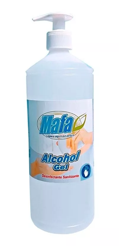 Alcohol Gel De Litro Con Tapa Dispensador Mafa