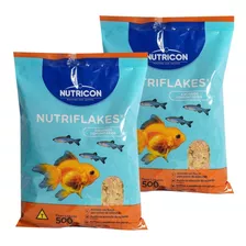 Ração Flocos Nutriflakes 1kg Com 2 Pacotes 500g Nutricon