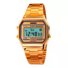 Relógio Masculino Digital Retro Vintage Skmei 1123 Dourado