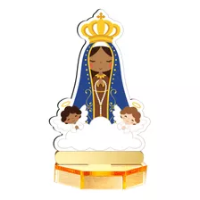Santinhos Baby Católico Lembrancinhas Religiosas 8cm Mdf 