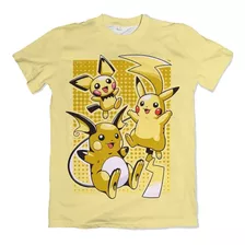 Camisa Color Pokémon - Pikachu Evoluções