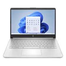 Laptop Hp 14-dq0518la Celeron N4120 Ram 4gb Ssd 128gb W11h Color Plateado