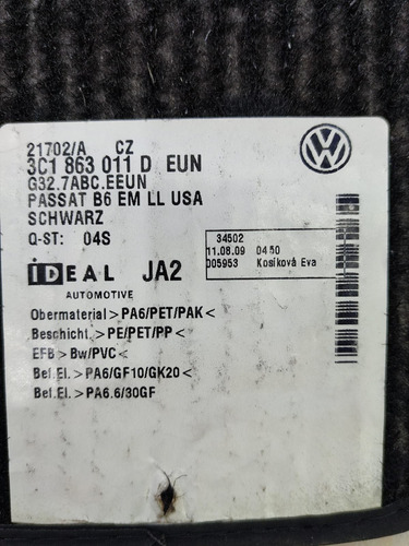 Tapetes Volkswagen Passat 12-20 Nuevos  Foto 6